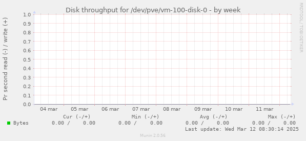 Disk throughput for /dev/pve/vm-100-disk-0